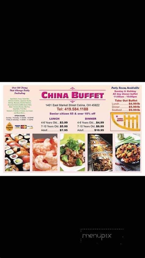 china wok buffet celina ohio prices